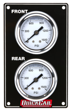 QUICKCAR RACING PRODUCTS Mini Brake Bias Gauge Panel Vertical Black 61-105