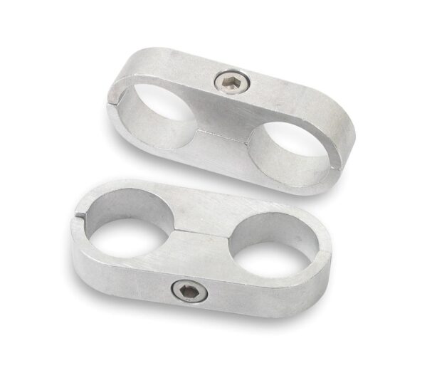 EARLS 3/8in. Polished Alum. Hose/Tube Separators-2pk 167206ERL