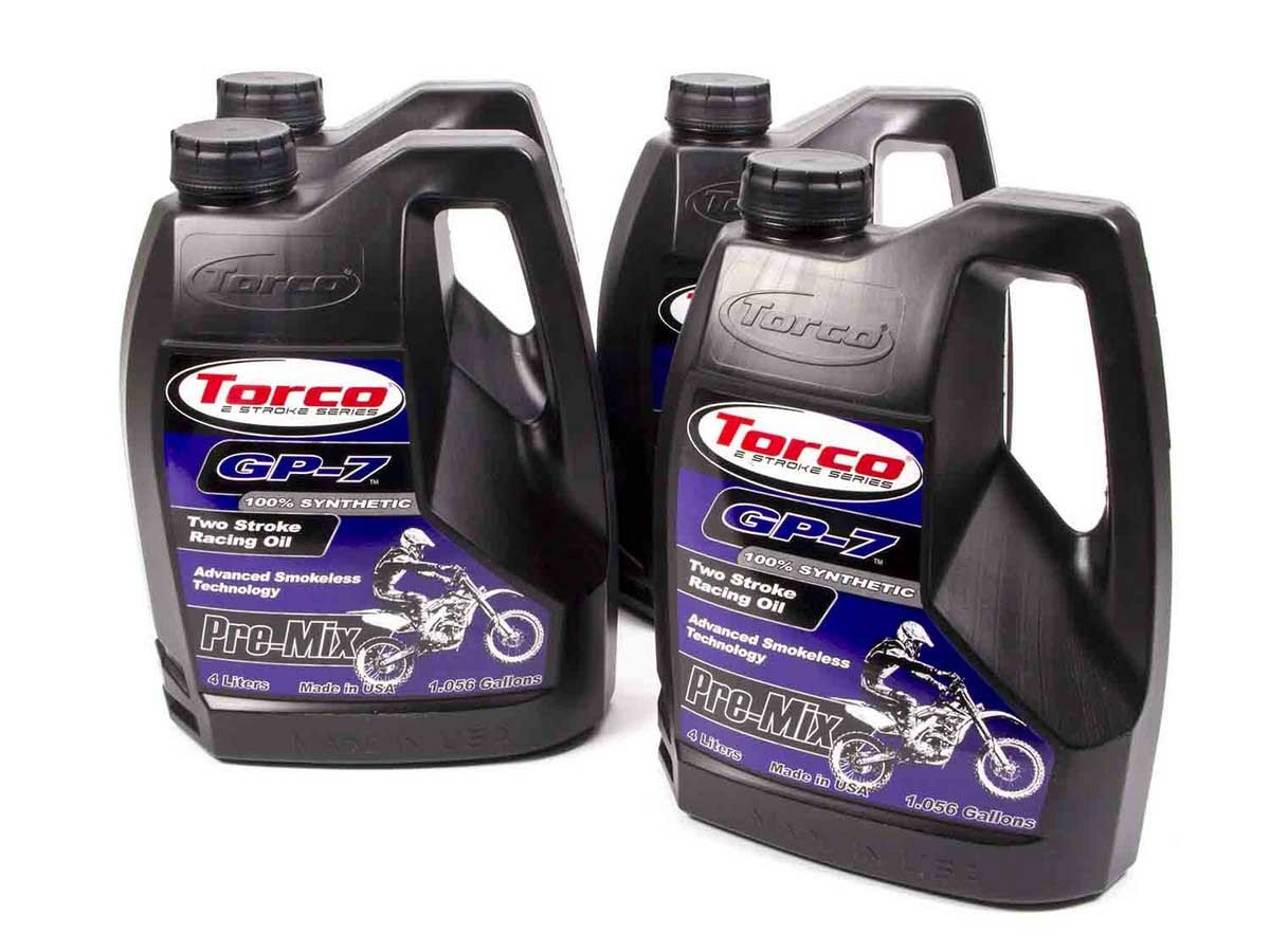 TORCO GP-7 Racing 2 Cycle Oil Case 4×1 Gallon T930077S
