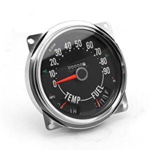 OMIX-ADA Speedometer Cluster Asse mbly  0-90 MPH; 55-75 Je 17206.04