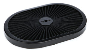 RACING POWER CO-PACKAGED 12in Super Flow Oval Air Cleaner Black R2217T