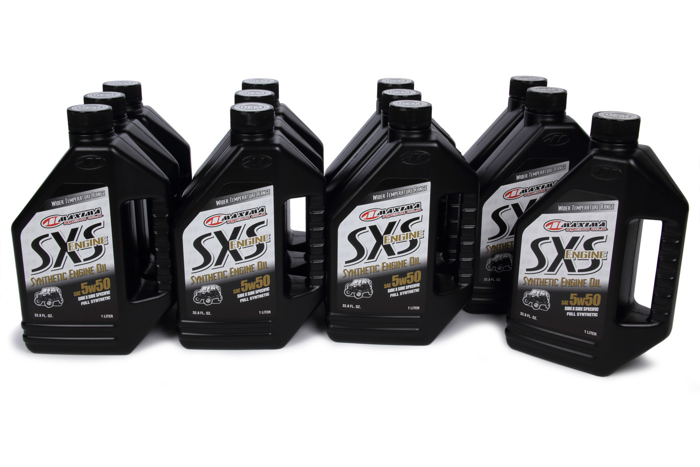 MAXIMA RACING OILS SXS Engine Full Syntheti c 5w50 Case 12 x 1 Liter 30-18901
