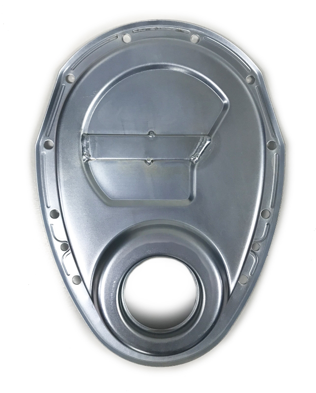 CHAMP PANS SBC Timing Cover – 75 & Newer w/Strap CP136WS