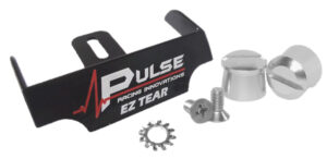 PULSE RACING INNOVATIONS EZ Tear Black w/ Silver Tear Off Post EZTS102BKP