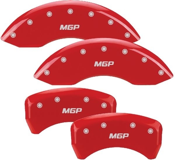 MGP CALIPER COVER 05-10 Mustang Caliper Covers Red 10197SMGPRD
