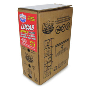 LUCAS OIL Synthetic SAE 15W40 CK-4 Oil 6 Gallon Bag In Box 18065