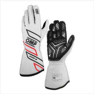 OMP RACING, INC. ONE-S GLOVES my2025 FIA 8856-2018 WHITE SZ. XL IB0-0778-A01-020-XL