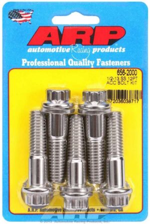 ARP S/S Bolt Kit – 12pt. (5) 1/2-13 x 2.000 656-2000