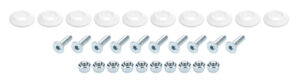 ALLSTAR PERFORMANCE Countersunk Bolt Kit White 10pk ALL18681