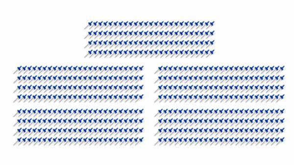 FIVESTAR Lrg Hd Rivet Chevron Multi-Grip 500pk 814CB-500L