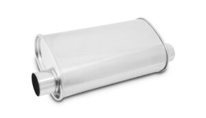 VIBRANT PERFORMANCE STREETPOWER Oval Muffler 2.5in Inlet/Outlet 1129