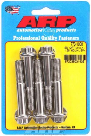 ARP Bolt Kit – SS 12pt 5pk 10mm x 1.25 x 60mm 773-1008