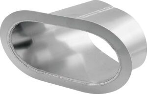 ALLSTAR PERFORMANCE Exhaust Shield Oval Dual Angle Exit ALL34182