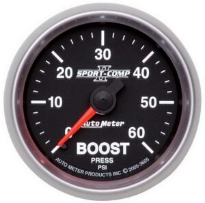 AUTOMETER 2-1/16in S/C II Boost Gauge 0-60psi 3605