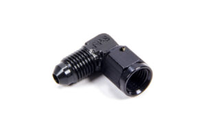FRAGOLA #4 Female Swivel to Male 90 Degree Fitting Black 498102-BL