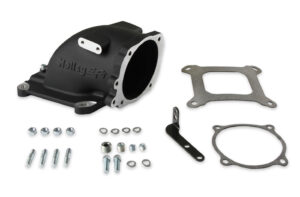 HOLLEY Intake Elbow 4150 Ford TB Flange – Black 300-240FBK