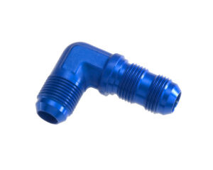 REDHORSE PERFORMANCE 12AN Bulkhead Adapter 90 Male Male Blue 833-12-1