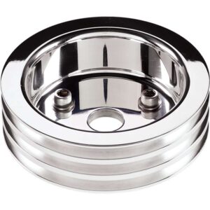 BILLET SPECIALTIES Polished SBC 3 Groove Lower Pulley 81320