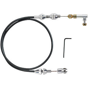 LOKAR 36in Hi-Tech Throttle Cable Black Housing TCP-1000U36
