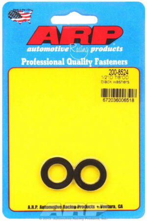 ARP Black Washers – 1/2 ID x 7/8 OD (2pk) 200-8524