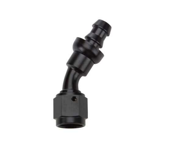 ALLSTAR PERFORMANCE Pushlock Hose End Black 30 Deg Elbow -6 ALL49422