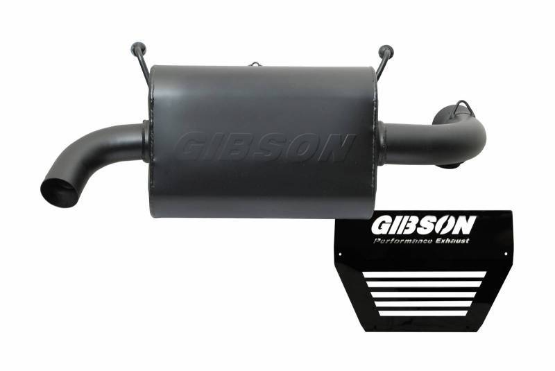 GIBSON EXHAUST Polaris UTV Single Exhau st Black Ceramic 98020