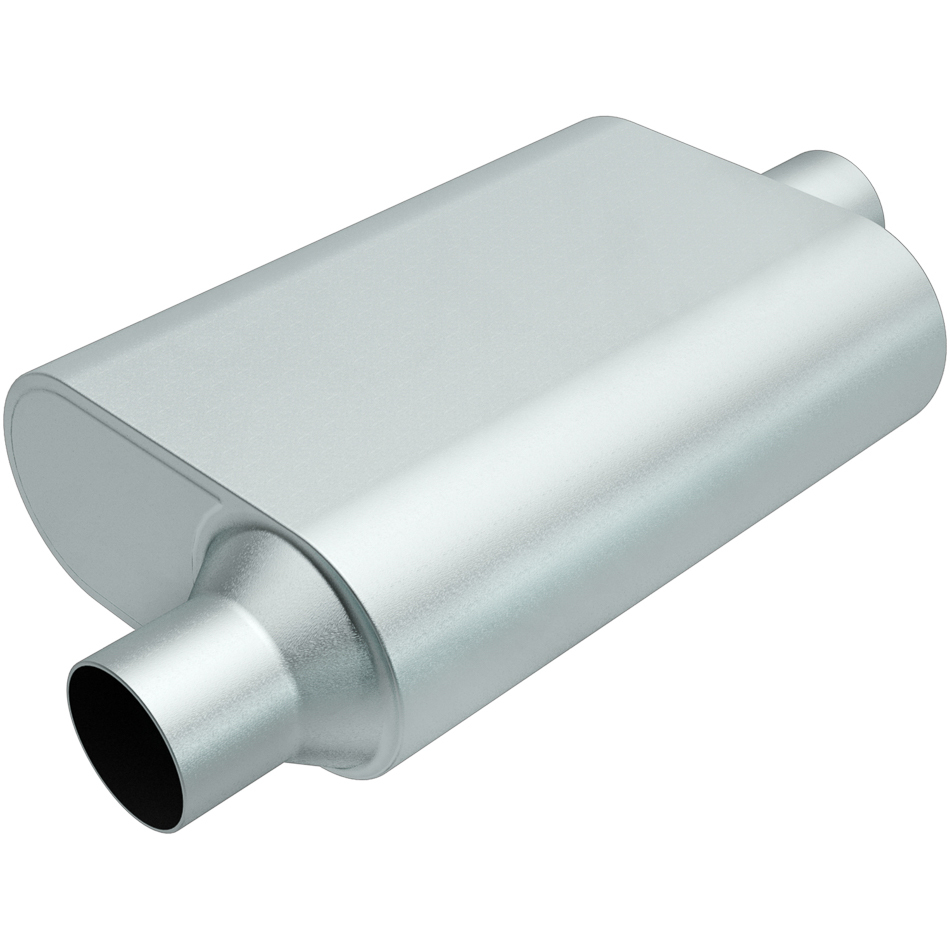 MAGNAFLOW PERF EXHAUST Rumble Aluminizd Muffler 3in Offset In/Center Out R23041