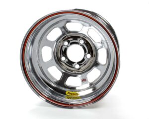 BASSETT 15×8 IMCA Wheel Rev. Bell D-Hole Chrome 58D52IRBC