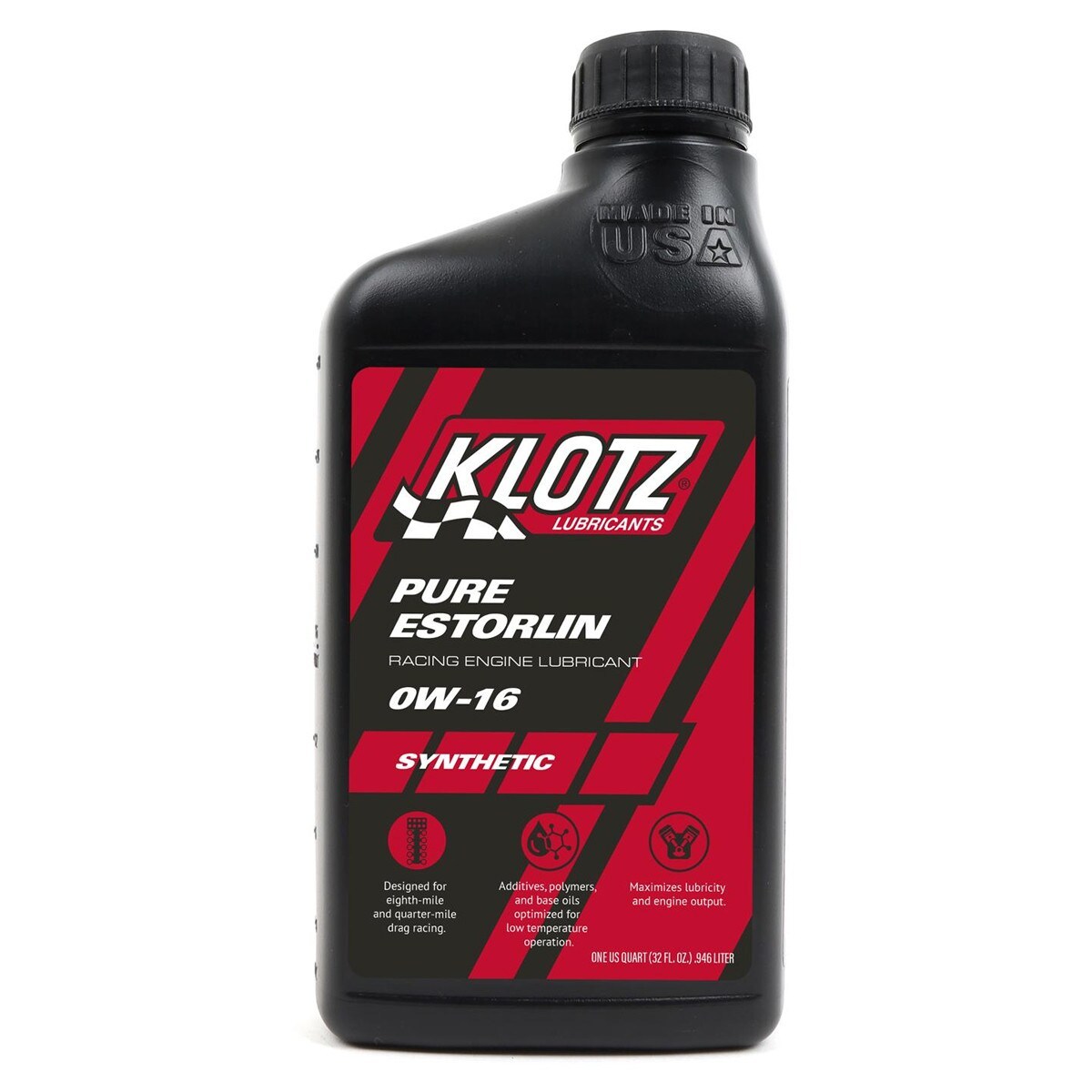 KLOTZ SYNTHETIC LUBRICANTS Pure Estorlin Racing Oil Synthetic 1 Quart KLOKE-916