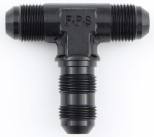 FRAGOLA #3 Bulkhead Tee Fitting Black 483403-BL