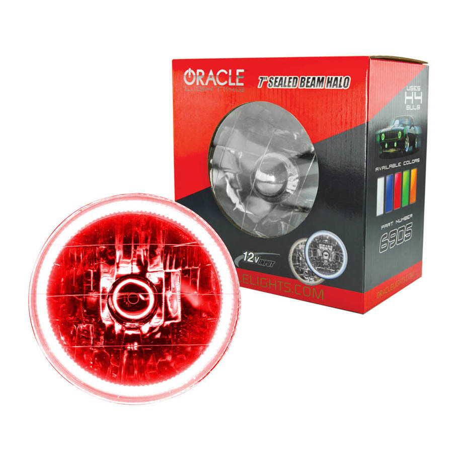 ORACLE LIGHTING 7in Sealed Beam Red 6905-003