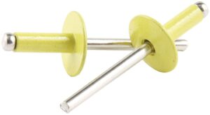 ALLSTAR PERFORMANCE Lg Hd Rivet Yellow Alum 250pk ALL18181