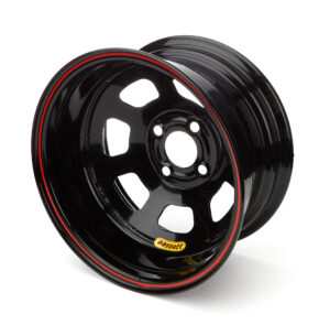 BASSETT Wheel 14×7 D-Hole 4x 4.25in 1in BS Black 47SP1