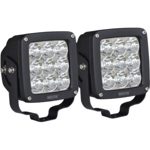 WESTIN Axis LED Auxiliary Light Square Spot Pattern Pair 09-12219A-PR