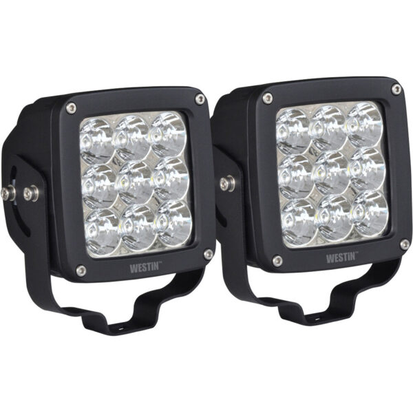 WESTIN Axis LED Auxiliary Light Square Spot Pattern Pair 09-12219A-PR