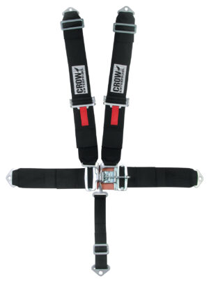 CROW SAFETY GEAR 5-Pt Harness Big Latch Blk Bolt In Pull Down 11064
