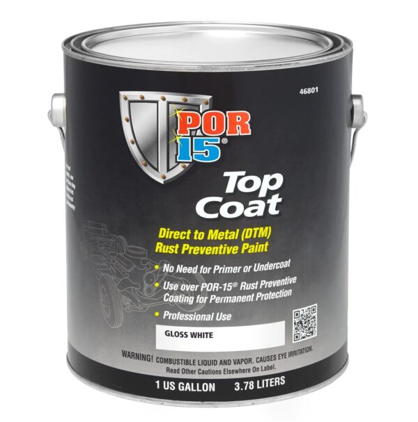 POR-15 Top Coat White Gallon 46801