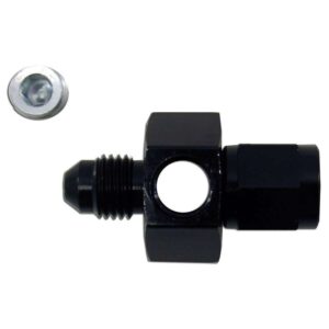 NITROUS EXPRESS 6an Swivel Gauge Adapter Fitting – Black 15502