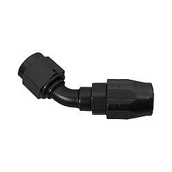 XRP-XTREME RACING PROD. #12 45 Deg Double Swivel Hose End Black 204512BB