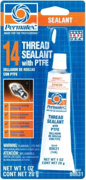PERMATEX 1 Oz White Thread Sealan 80631