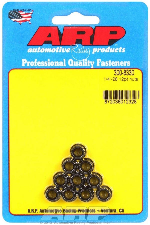 ARP 1/4-28 12pt. Nuts (10) 300-8330