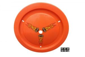 DOMINATOR RACE PRODUCTS Wheel Cover Dzus-On Fluo Orange Real Style 1006-D-FLO-OR