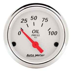 AUTOMETER White Oil Pressure 0-100 1327
