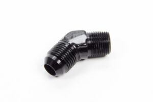 AEROQUIP 45 Deg Alum #8 to 3/8npt Fitting Black FCM5023