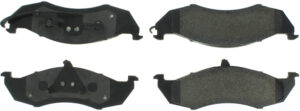 CENTRIC BRAKE PARTS Premium Semi-Metallic Br ake Pads with Shims and 300.0417