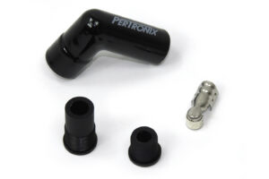 PERTRONIX IGNITION Ceramic Spark Plug Boot Kit 90-Deg 8pk Black 8561HT-8