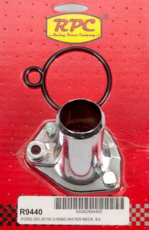 RACING POWER CO-PACKAGED 65-75 SBF Steel Water Neck Chrome R9440