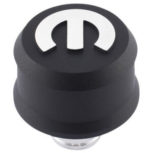 PROFORM MOPAR Emblem Slant Edge Breather Cap Black Crink 440-440