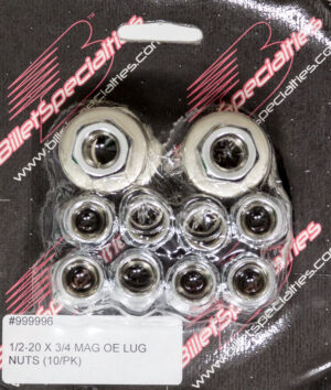 BILLET SPECIALTIES 1/2-20 X 3/4 Mag Lug Nuts (10/PK) 999996