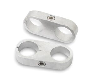 EARLS 7/16in. Polished Alum. Hose/Tube Separators-2pk 167207ERL